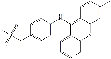 N-[4-[(3-Methyl-9-acridinyl)amino]phenyl]methanesulfonamide Struktur