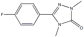 2,4-Dimethyl-5-(4-fluorophenyl)-2H-1,2,4-triazol-3(4H)-one Struktur