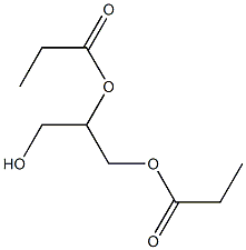 Dipropionic acid 3-hydroxy-1,2-propanediyl ester Struktur