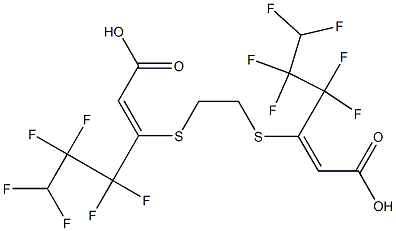 3,8-Bis(1,1,2,2,3,3-hexafluoropropyl)-4,7-dithia-2,8-decadienedioic acid Struktur