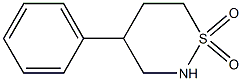 4-Phenyltetrahydro-2H-1,2-thiazine 1,1-dioxide Struktur