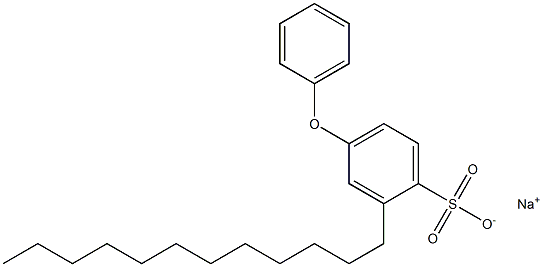 4-Phenoxy-2-dodecylbenzenesulfonic acid sodium salt Struktur