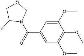 4-Methyl-3-(3,4,5-trimethoxybenzoyl)oxazolidine Struktur