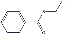 Thiobenzoic acid S-propyl ester Struktur