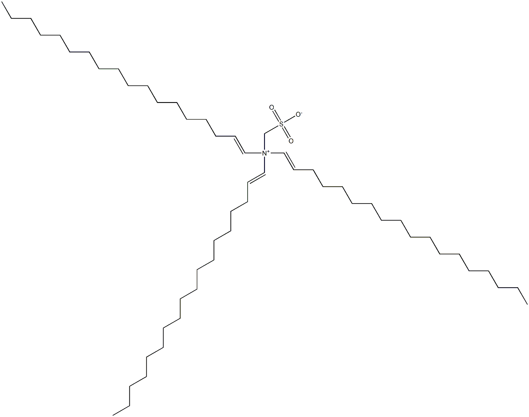 N,N-Di(1-octadecenyl)-N-sulfonatomethyl-1-octadecen-1-aminium Struktur