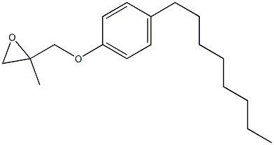 4-Octylphenyl 2-methylglycidyl ether Struktur