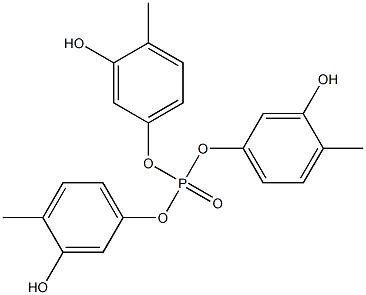 Phosphoric acid tri(3-hydroxy-4-methylphenyl) ester Struktur