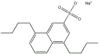 4,8-Dibutyl-2-naphthalenesulfonic acid sodium salt Struktur