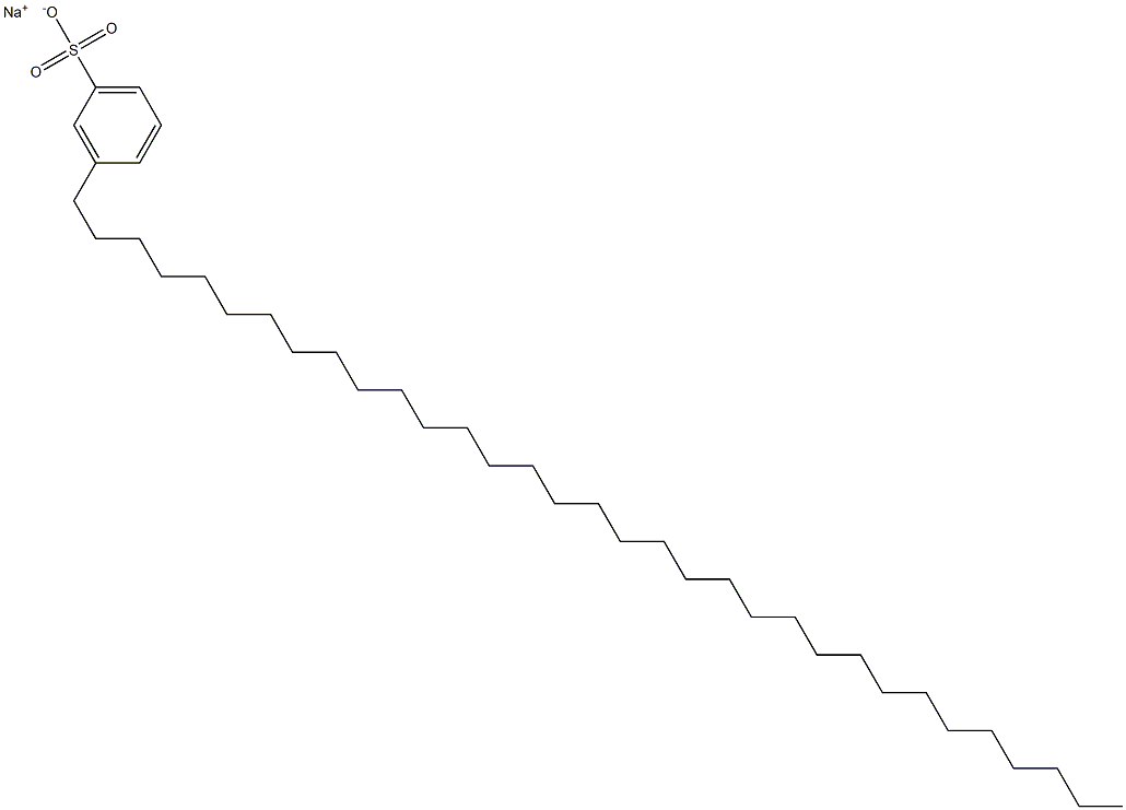 3-(Tritriacontan-1-yl)benzenesulfonic acid sodium salt Struktur