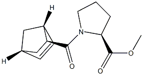 N-[[(1R,2S,4R)-Bicyclo[2.2.1]hept-5-en-2-yl]carbonyl]-L-proline methyl ester Struktur