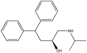 (S)-1-(Isopropylamino)-4,4-diphenyl-2-butanol Struktur