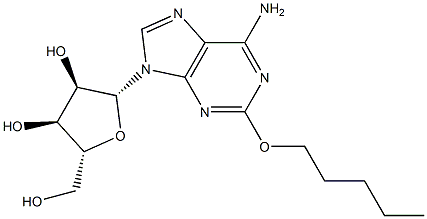 2-Pentyloxyadenosine Struktur