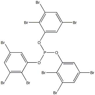 Phosphorous acid tris(2,3,5-tribromophenyl) ester Struktur