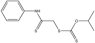 Dithiocarbonic acid O-isopropyl S-[2-anilino-2-thioxoethyl] ester Struktur