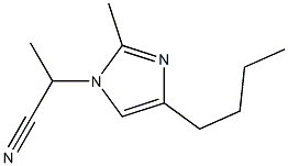 4-Butyl-1-(1-cyanoethyl)-2-methyl-1H-imidazole Struktur