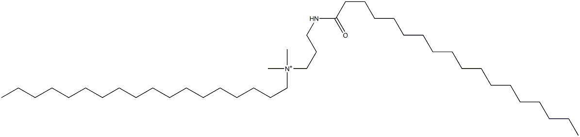 N,N-Dimethyl-N-[3-[(1-oxooctadecyl)amino]propyl]-1-octadecanaminium Struktur