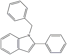 2-Phenyl-1-benzyl-1H-indole Struktur