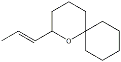 2-(1-Propenyl)-1-oxaspiro[5.5]undecane Struktur