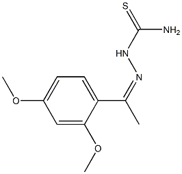 1-[1-(2,4-Dimethoxyphenyl)ethylidene]thiosemicarbazide Struktur