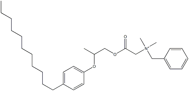 N,N-Dimethyl-N-benzyl-N-[[[2-(4-undecylphenyloxy)propyl]oxycarbonyl]methyl]aminium Struktur