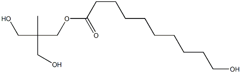 10-Hydroxydecanoic acid 2,2-bis(hydroxymethyl)propyl ester Struktur