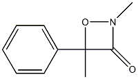 2,4-Dimethyl-4-phenyl-1,2-oxazetidin-3-one Struktur