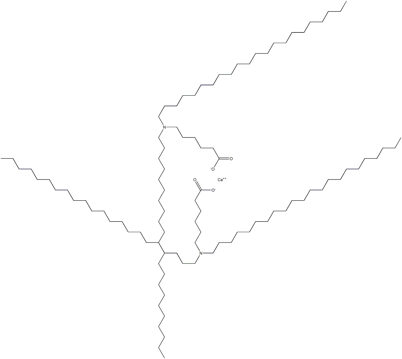 Bis[6-(didocosylamino)hexanoic acid]calcium salt Struktur