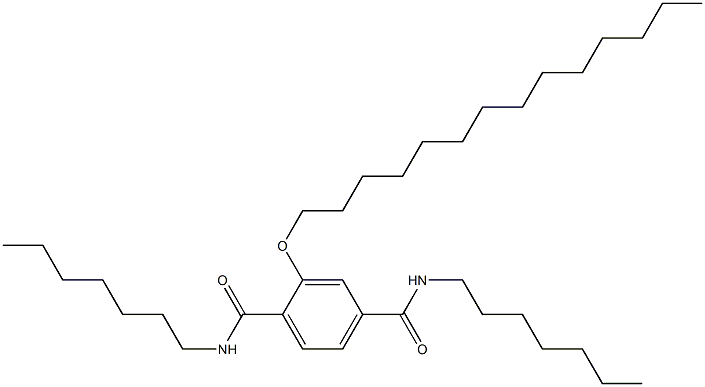 2-(Tetradecyloxy)-N,N'-diheptylterephthalamide Struktur