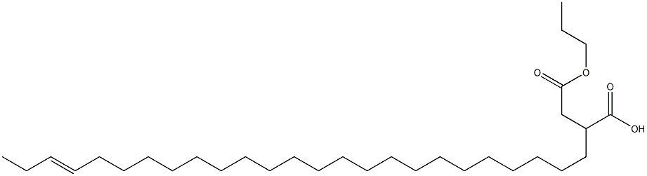 2-(22-Pentacosenyl)succinic acid 1-hydrogen 4-propyl ester Struktur