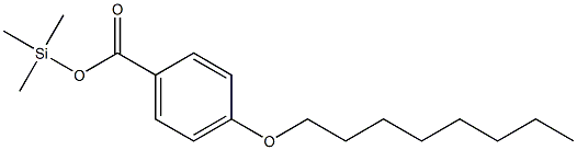 4-Octyloxybenzoic acid trimethylsilyl ester Struktur