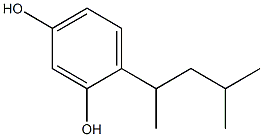 2-(2,4-Dihydroxyphenyl)-4-methylpentane Struktur