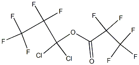 Pentafluoropropionic acid 1,1-dichloro-2,2,3,3,3-pentafluoropropyl ester Struktur