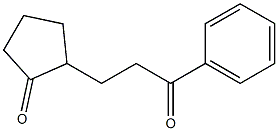 1-Phenyl-3-(2-oxocyclopentyl)-1-propanone Struktur