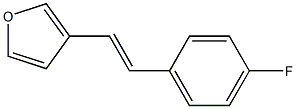 3-(4-Fluorostyryl)furan Struktur