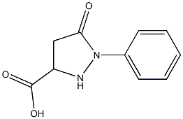 5-Oxo-1-phenyl-3-pyrazolidinecarboxylic acid Struktur