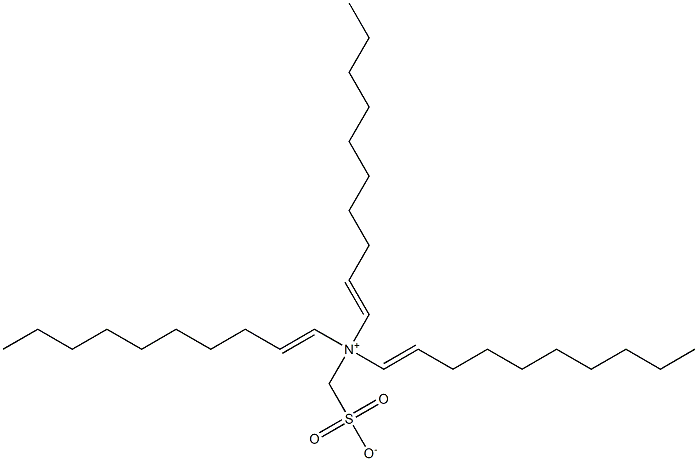 N,N-Di(1-decenyl)-N-sulfonatomethyl-1-decen-1-aminium Struktur