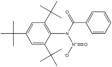 N-Nitro-N-(2,4,6-tri-tert-butylphenyl)benzamide Struktur