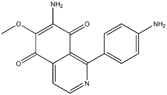 7-Amino-6-methoxy-1-(4-aminophenyl)isoquinoline-5,8-dione Struktur