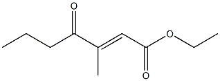 3-Methyl-4-oxo-2-heptenoic acid ethyl ester Struktur