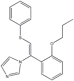 1-[(Z)-2-Phenylthio-1-(2-propoxyphenyl)ethenyl]-1H-imidazole Struktur