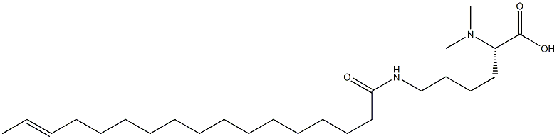 N6-(15-Heptadecenoyl)-N2,N2-dimethyllysine Struktur