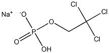 2,2,2-Trichloroethylphosphate monosodium salt Struktur