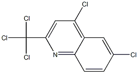 2-Trichloromethyl-4-chloro-6-chloroquinoline Struktur