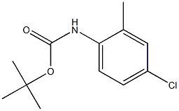 N-(tert-Butyloxycarbonyl)-2-methyl-4-chloroaniline Struktur