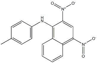 1-(4-Methylphenyl)amino-2,4-dinitronaphthalene Struktur