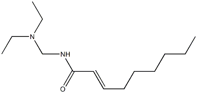 N-[(Diethylamino)methyl]-2-nonenamide Struktur