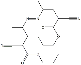 4,4'-Azobis(2-cyanovaleric acid)dipropyl ester Struktur