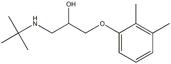 1-tert-Butylamino-3-(2,3-xylyloxy)-2-propanol Struktur