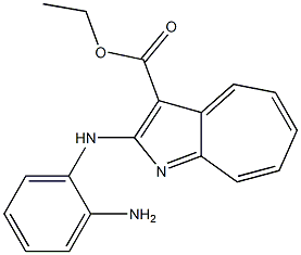 2-(2-Aminoanilino)cyclohepta[b]pyrrole-3-carboxylic acid ethyl ester Struktur