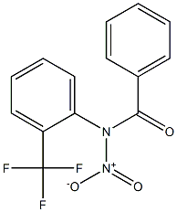 N-Nitro-N-(2-trifluoromethylphenyl)benzamide Struktur